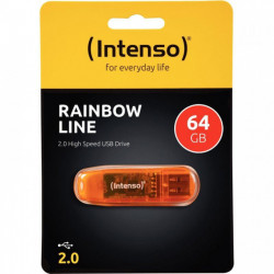 CLÉ USB 2,0 INTENSO RAINBOW 64 GO