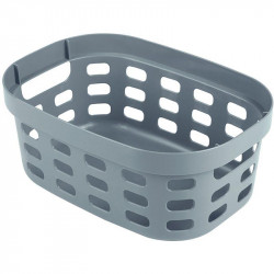 CORBEILLE SIGMA BLEU 27.9X9X11.6 CM 5L EMPILABLE AVEC POIGNEES