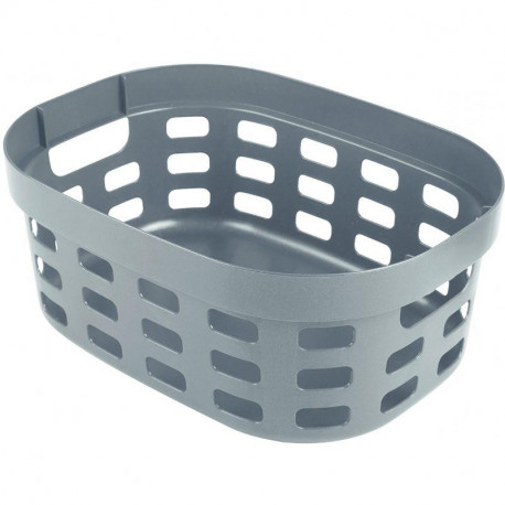 CORBEILLE SIGMA BLEU 38X28X15.7 CM 15L EMPILABLE AVEC POIGNEES