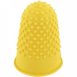 DOIGTIERS N°2 DIAM. 21 MM PAQUET DE 12 DOIGTS JAUNES