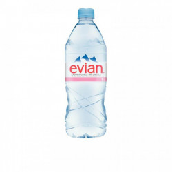 EAU PLATE  EVIAN 1L  PACK DE 12 8010036 RECYCLABLE FAB France 