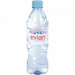 EAU PLATE  EVIAN BOUTEILLES 50CL PACK24 