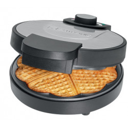 Gauffrier WA 3492, acier inoxydable/noir