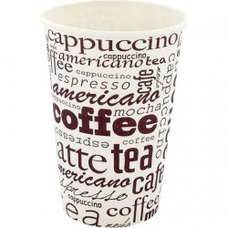 GOBELETS BOISSON CHAUDE 35CL PQT50 100% RECYCLE  