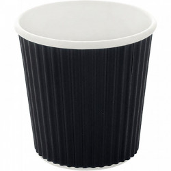 GOBELETS CARTON ONDULE 12CL NOIR PQT20