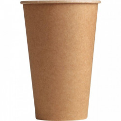 GOBELETS EN CARTON KRAFT BRUN 33CL PQT50 RECYCLABLE 