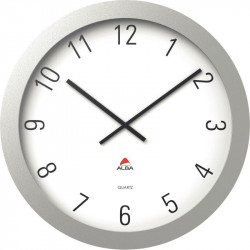 HORLOGE MURALE RONDE GEANTE Ø 60 CM  CHIFFRE 4 CM HORGIANT  1 pile LR06/AA  (REF614339)non fournie.ALBA 