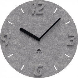 HORLOGE MURALE RONDE Ø30CM PET RECYCLÉ e visibilité à 25m  1 pile LR6/AA (non fournie)