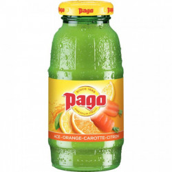 JUS ACE CAROTTES ORANGES CITRONS PAGO 20cl LOT DE 12