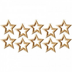 LOT10 ETOILE TROU A SUSP D18CM