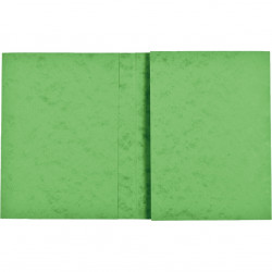 LOT DE 10 PROTÈGES CAHIERS 2 RABATS 24X32CM CARTE LUSTRÉE COLORIS VERT
