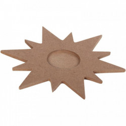 LOT DE 10 SUPPORTS FORME ÉTOILE POUR 1 BOUGIE