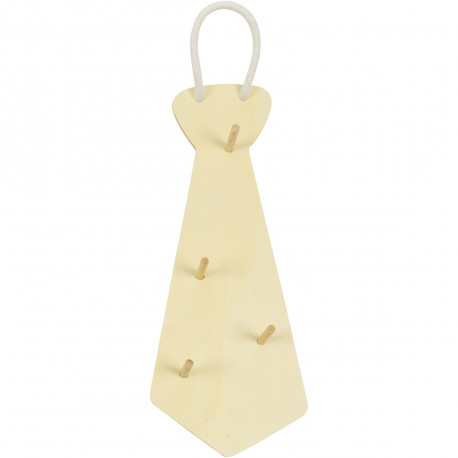 LOT DE 3 CRAVATES PORTE-CLÉS EN BOIS