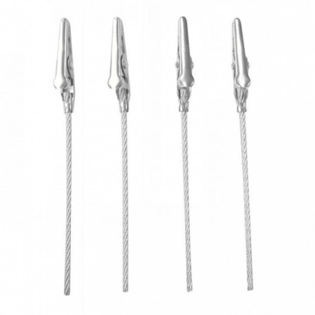 LOT DE 4 PINCES CROCO EN MÉTAL POUR PÂTE FIMO