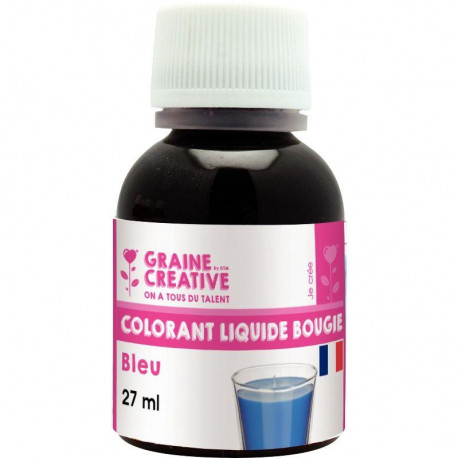 LOT DE 5 FLACONS DE 27ML DE COLORANT LIQUIDE POUR BOUGIE
