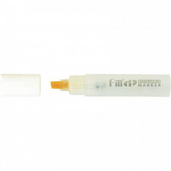 LOT DE 6 MARQUEURS VIDES RECHARGEABLES POUR ENCRES ET PEINTURES LIQUIDES POINTE PLATE 8 MM