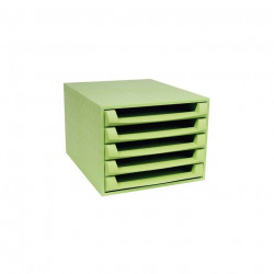 MODULE CLASSEMENT  5 TIROIRS  FOREVER  OUVERTS VERT ANIS MULTIFOR 221102D