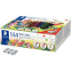 NORIS COLOUR 185 CLASSPACK CARTON 144 CRAYONS DE COULEUR WOPE® ASSORTIS + 3 TAI