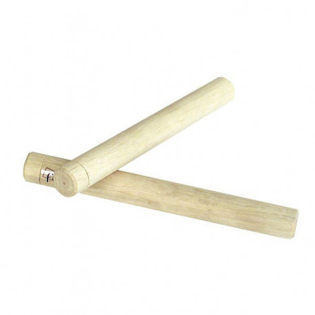 PAIRE DE CLAVES EN BOIS 18CM