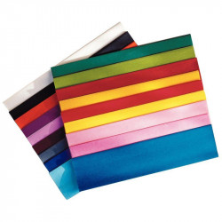 PAPIER CRÉPON ORDINAIRE PQT DE 10 FEUILLES 200X50 CM JAUNE