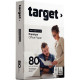 PAPIER **R500F**BLANC 80G DE FORMAT A4 TARGET EXECUTIVE ecolabel/fsc cie171 DONT ECOFOLIO 0.13CTS