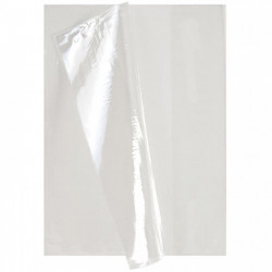 PAQUET DE 10 PROTÈGES-CAHIER ÉPAISSEUR 15/100ÈME 21X29,7CM PVC CRISTAL INCOLORE