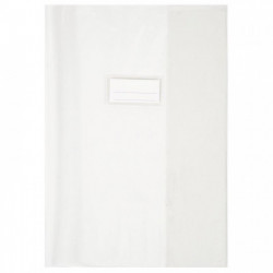 PAQUET DE 10 PROTÈGES-CAHIER ÉPAISSEUR 21/100ÈME 21X29,7CM PVC CRISTAL INCOLORE
