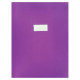 PAQUET DE 10 PROTÈGES-CAHIER ÉPAISSEUR 21/100ÈME 24X32CM PVC VIOLET