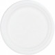PAQUET DE 50 ASSIETTES PLATES EN FIBRE DE CANNE DIAMÈTRE 22CM