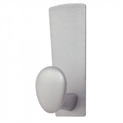 PATÈRE ADHÉSIVE EN MÉTAL Jusqu’à 3kg d’accroche.Fixation simple et rapide (adhésif) sur des surfaces lisses.Finition en aluminiu