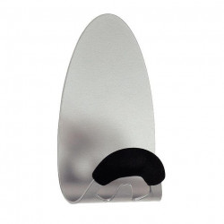 PATÈRE MAGNÉTIQUE ACIER MOUSSE P5KG ALBA PMMAG 7,4 x 6,8 x 14,3 cm gris métal et noir. L 7,4 XP 6,8 XH : 14,3 cm Se fixent sur t