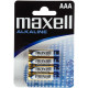 PILES LR03  AAA *PQT4* ALCALINES 1.5V  MAXELL TOP PRIX